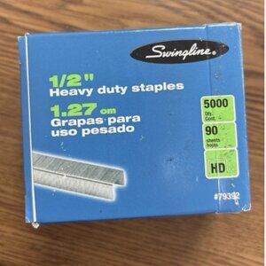 Swingline 79392 Heavy Duty 1/2" Staples Used Box of 5000